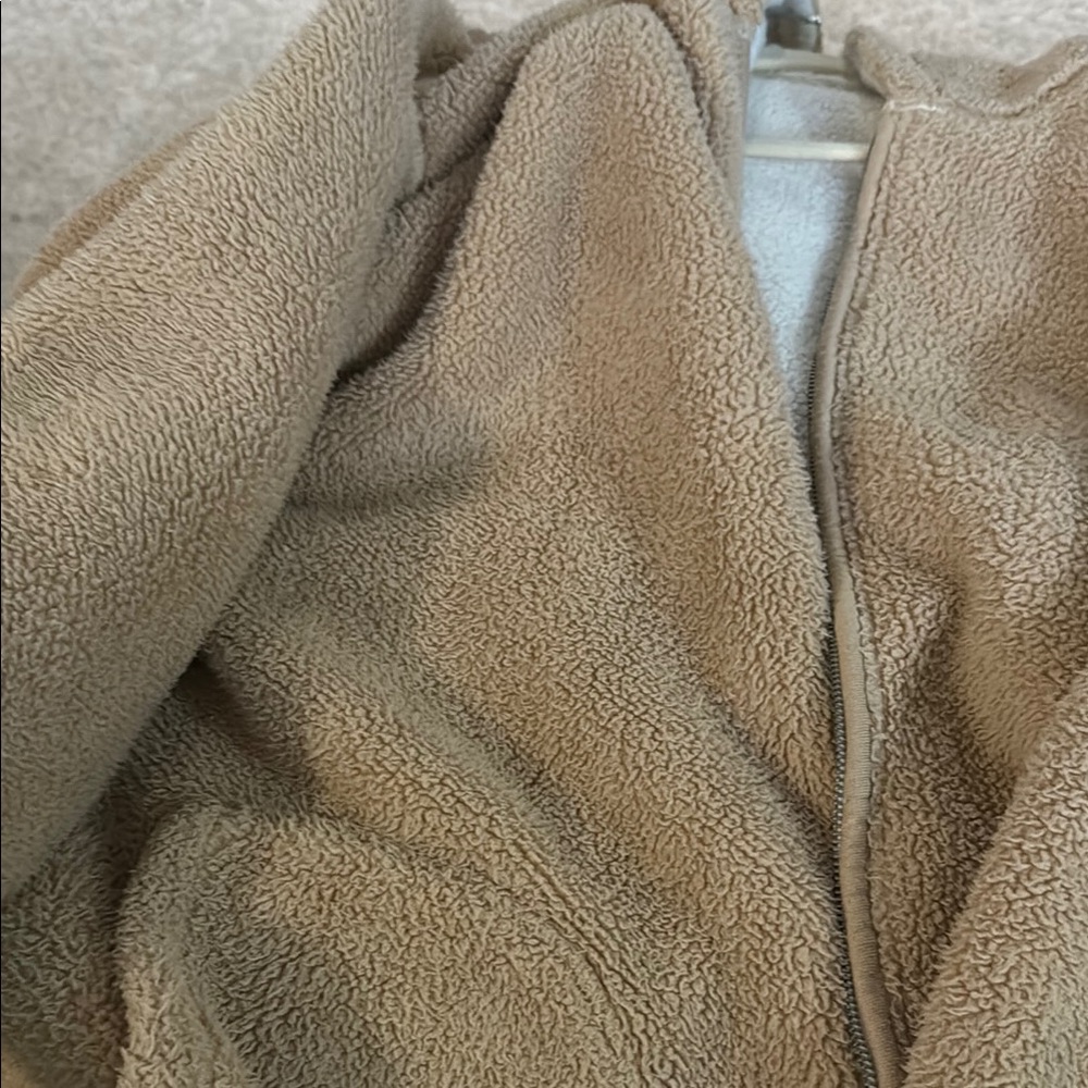 Cozy Tan Sherpa Jacket